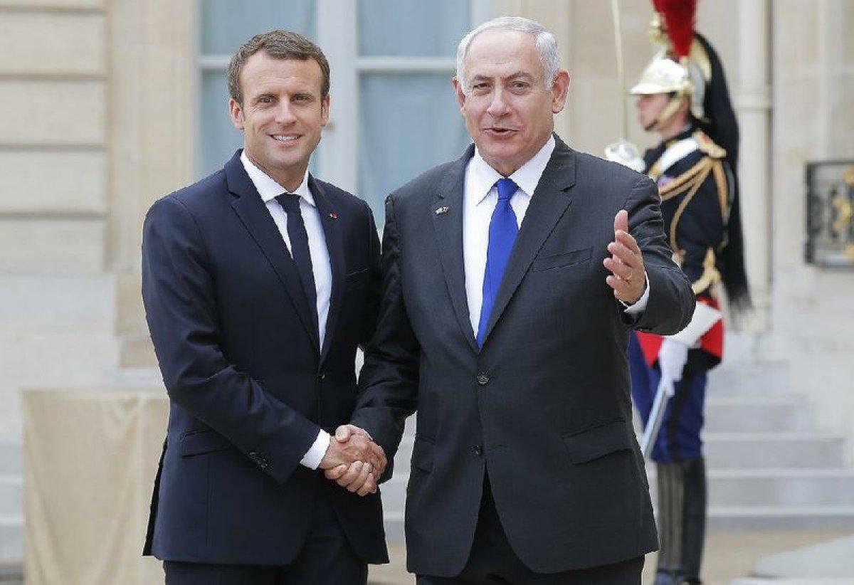 İsrail'den boykot kararları sonrası Macron'a destek