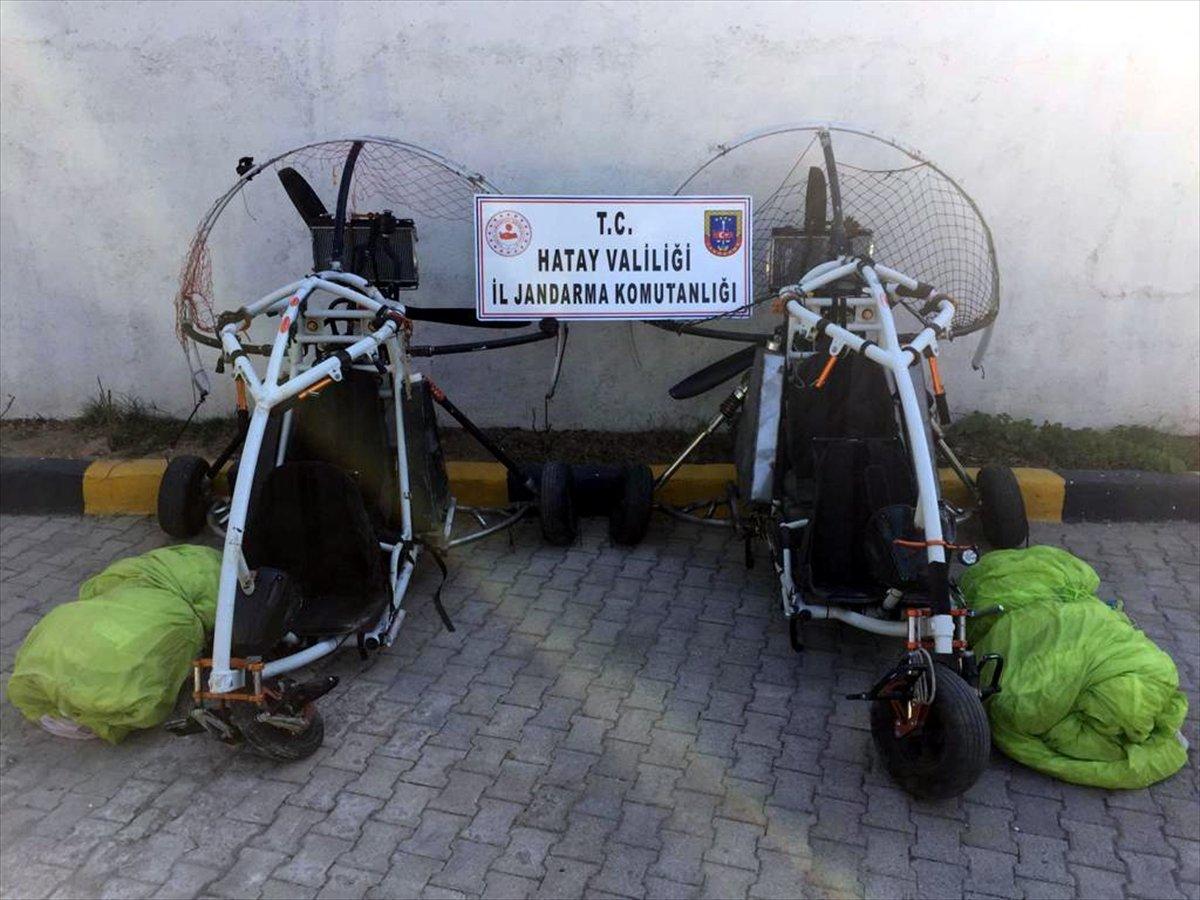 Amanoslar'da terör örgütü PKK'ya ait paramotor ele geçirildi