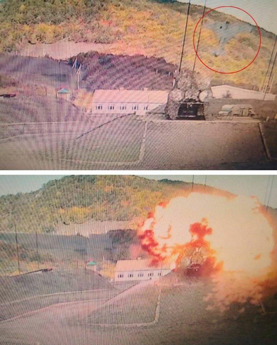 Azerbaycan'ın 'İti Kovan'ı kamufle edilmiş Ermeni zırhlısını vurdu