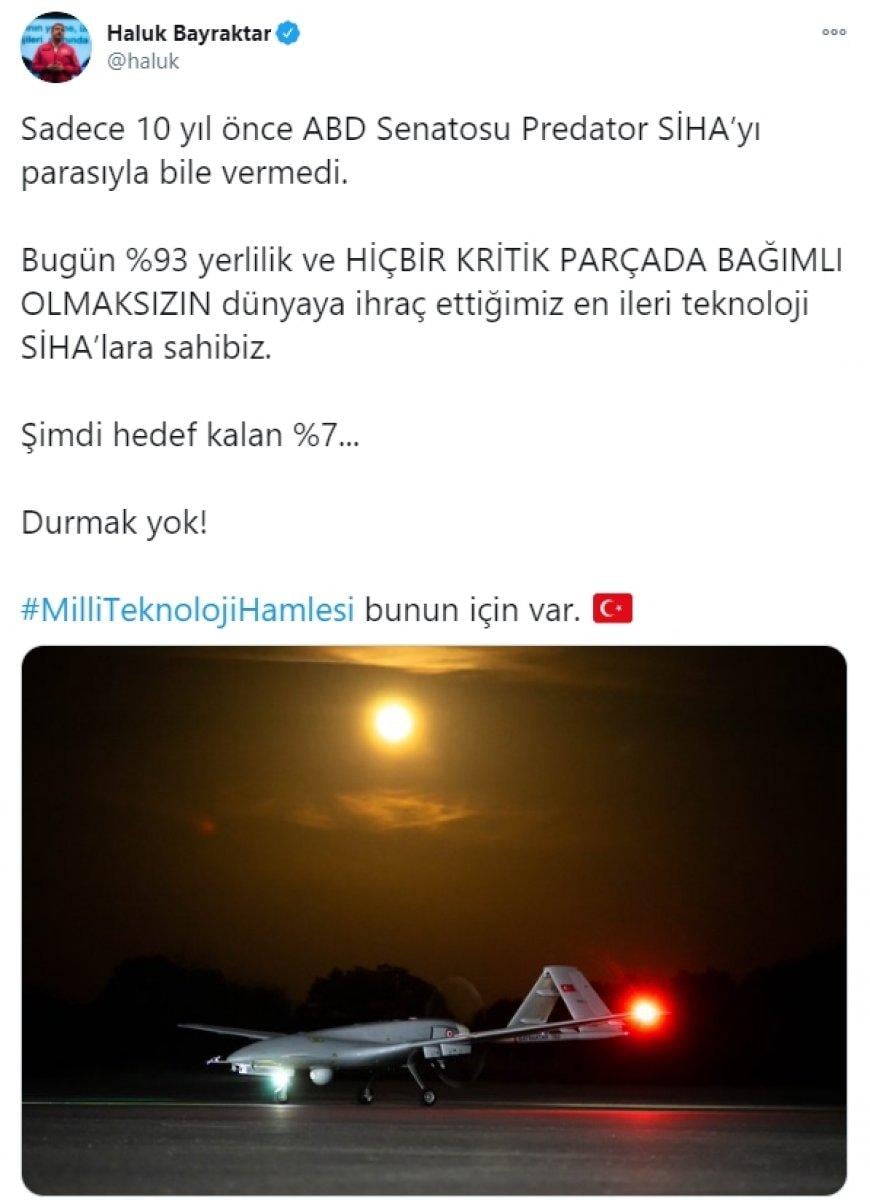 Bayraktar'dan Kanada'ya SİHA mesajı