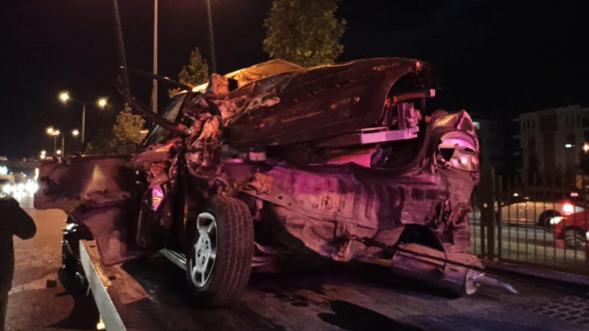 Çorum'da freni patlayan kamyon ortalığı savaş alanına çevirdi