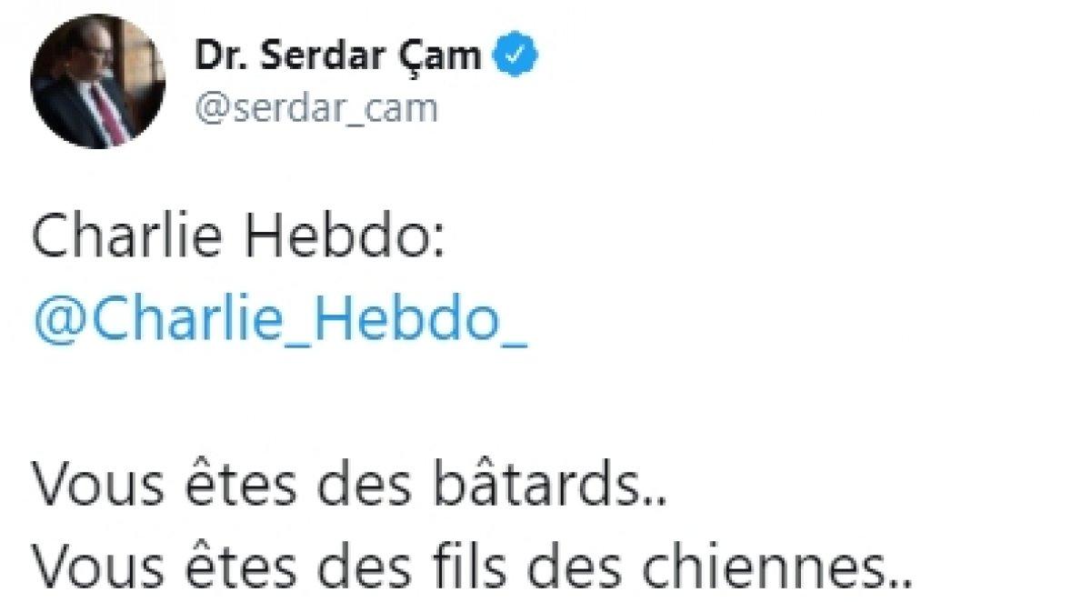 Türkiye'den Charlie Hebdo'nun küstah karikatürüne tepki yağıyor