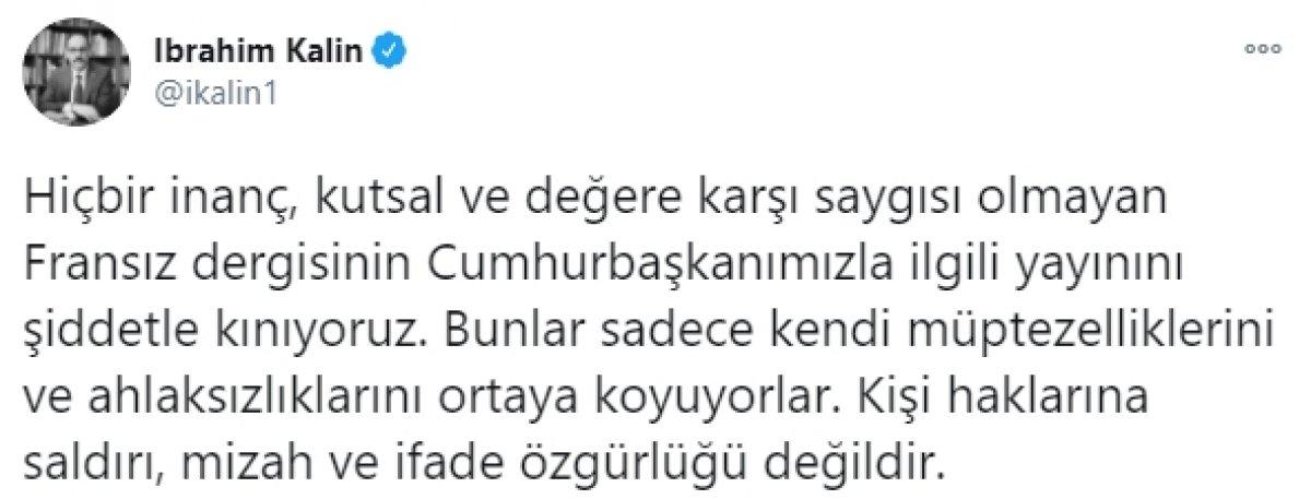 Türkiye'den Charlie Hebdo'nun küstah karikatürüne tepki yağıyor