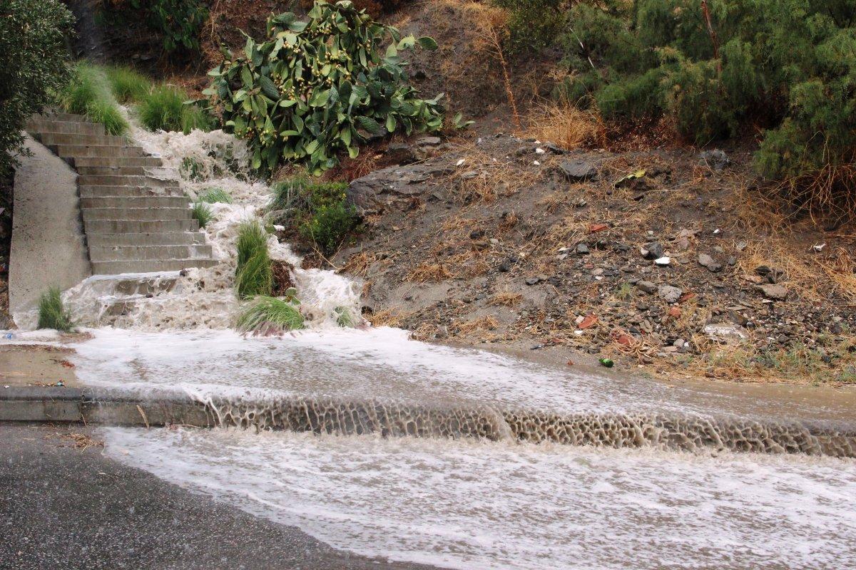 Bodrum’da sokaklar göle döndü
