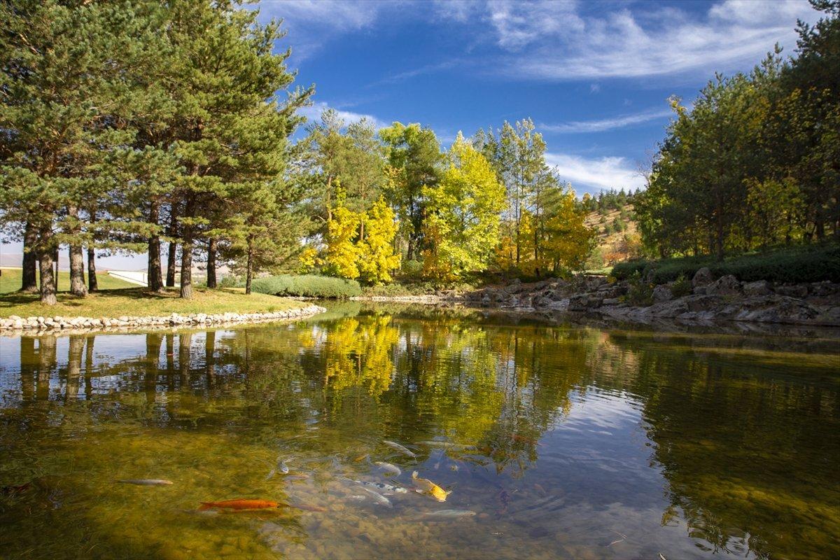 Kırşehir'in Japon Bahçesi'nden sonbahar manzaraları