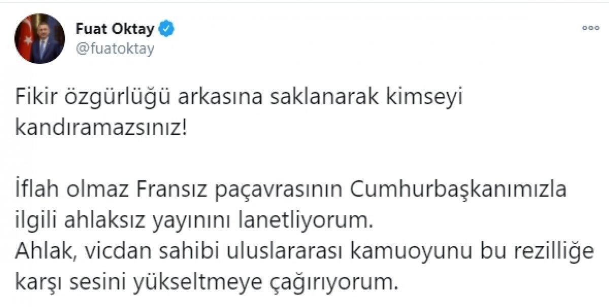 Türkiye'den Charlie Hebdo'nun küstah karikatürüne tepki yağıyor