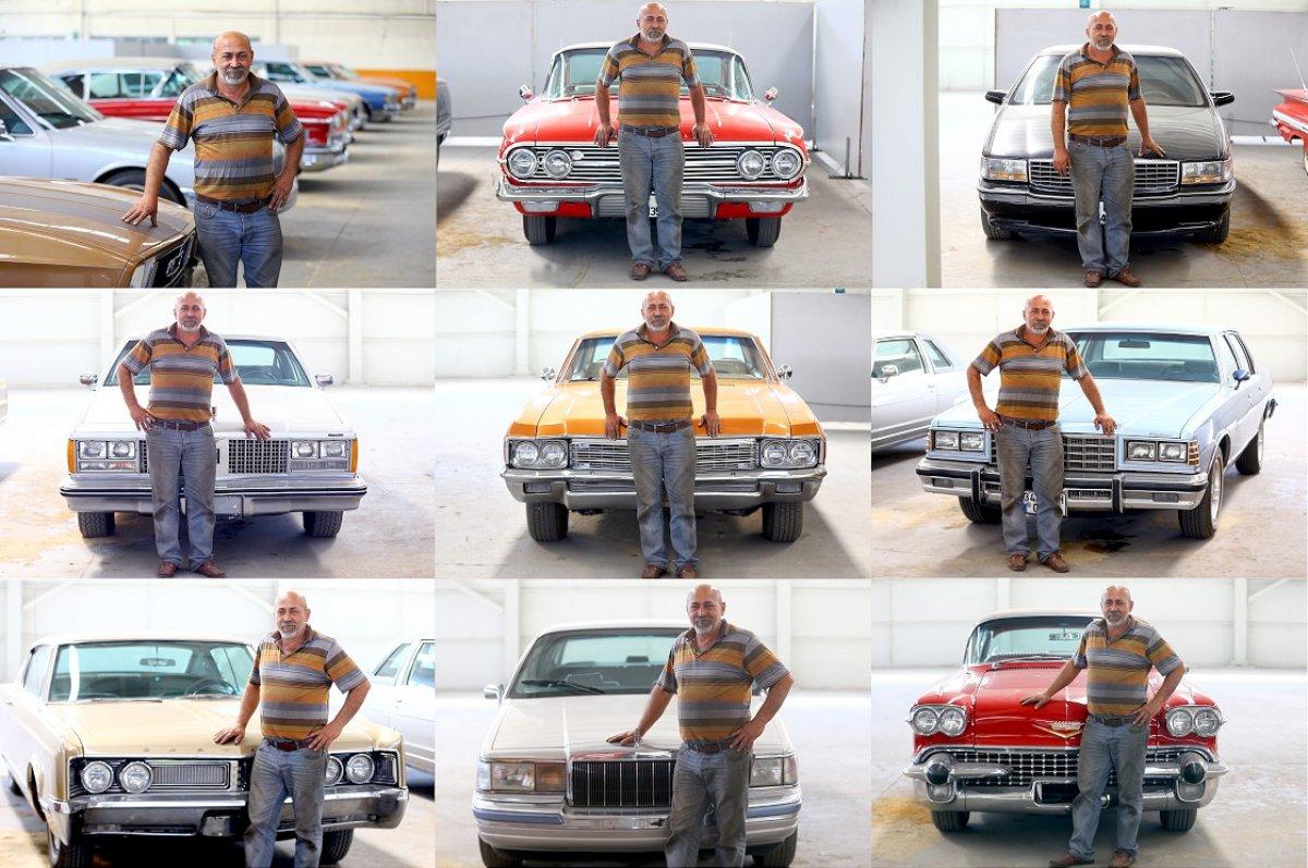 Konya'da bir kişi hurda araçları alıp ihtişamlı hallerine geri getiriyor