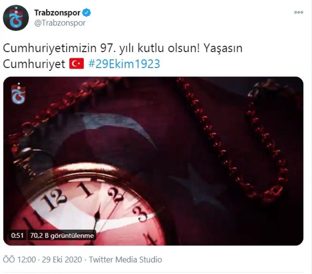 4 büyüklerden Cumhuriyet Bayramı paylaşımı