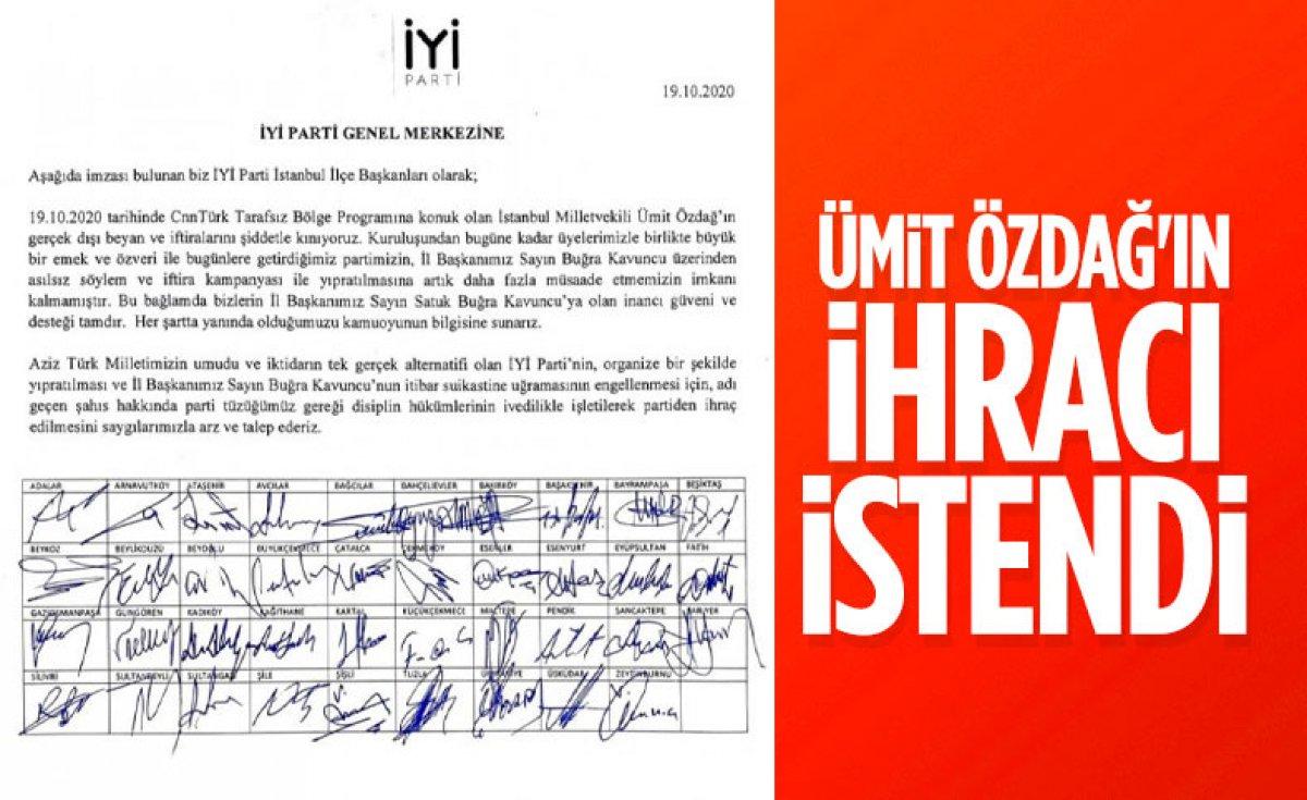 Ümit Özdağ disipline sevk edildi