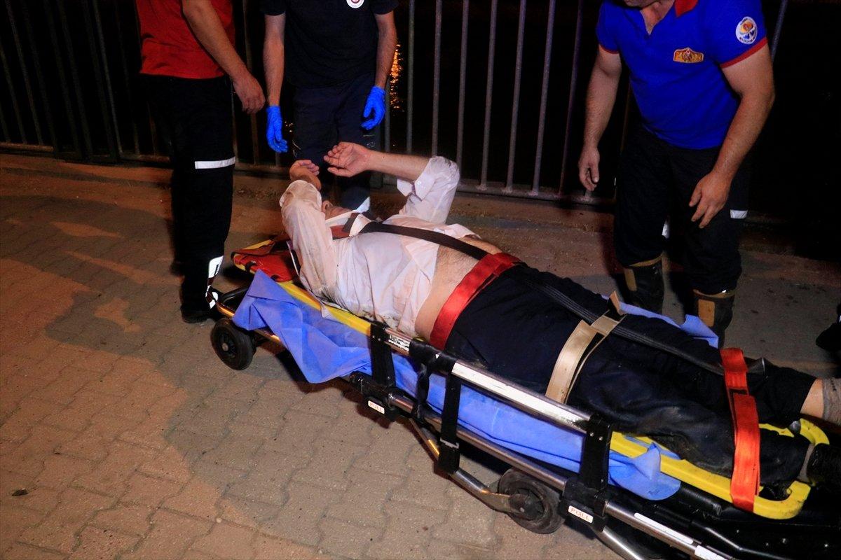 Adana'da su kanalına düşen vatandaş kurtarıldı