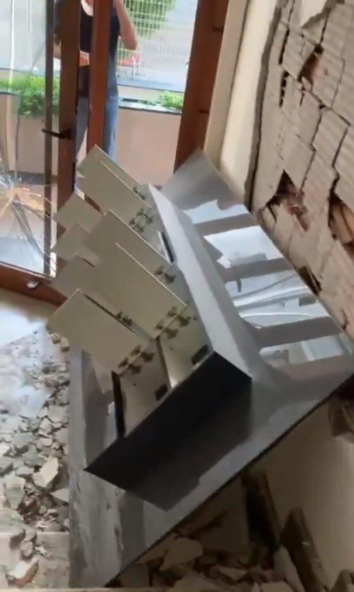 İzmir'de milyonluk dairelerin satıldığı rezidansta büyük hasar