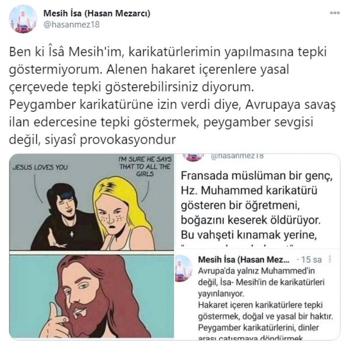 Hasan Mezarcı: Karikatürlerimin yapılmasına tepki göstermiyorum