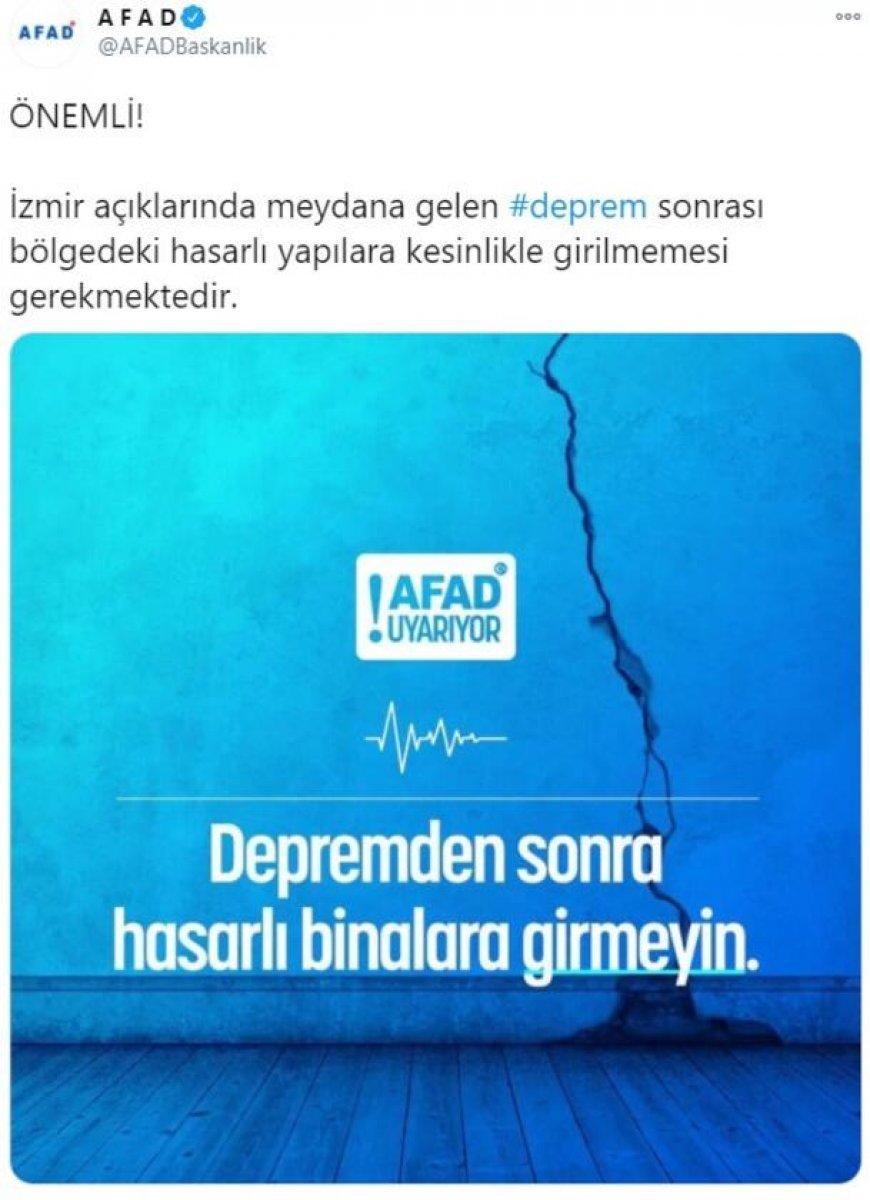 AFAD'dan kritik uyarı: Hasarlı binalara girmeyin