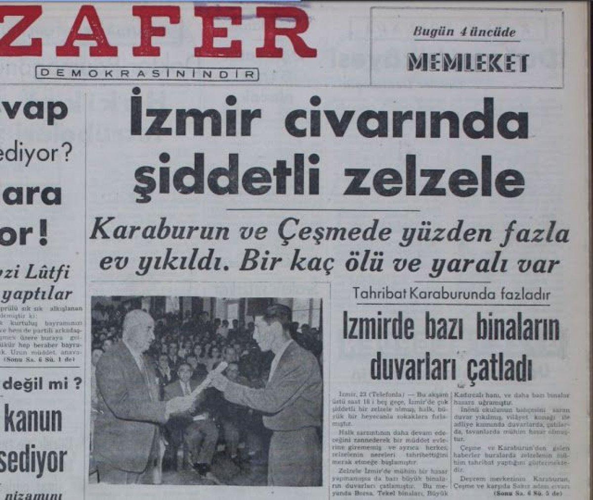 İzmir'de 111 yılda, 6 ve üzeri büyüklüğünde 8 deprem meydana geldi