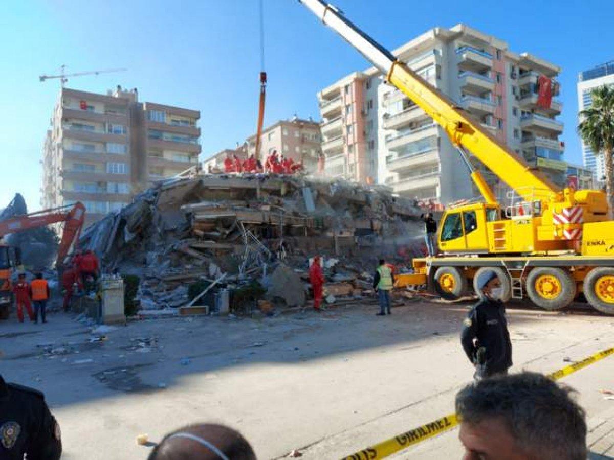 İzmir depreminde yıkılan binada kullanan malzemeler kalitesiz çıktı