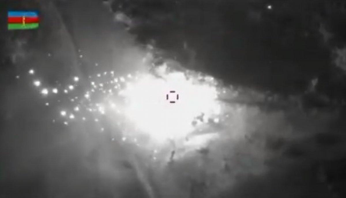 Dağlık Karabağ'da Ermenistan unsurlarının vurulma anı