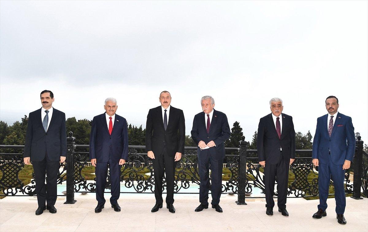 İlham Aliyev, Binali Yıldırım'ı kabul etti