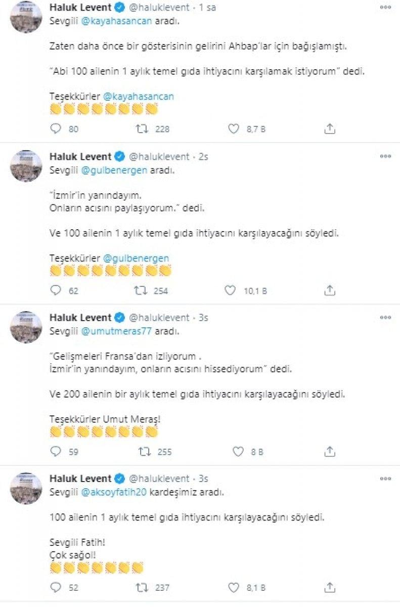 Ünlüler, İzmir'e yardım akımı başlattı