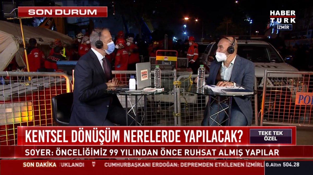 Tunç Soyer: Binaların kolonlarını kesmişler