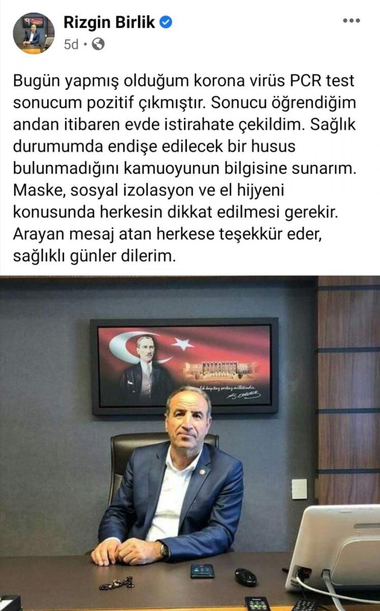AK Parti Şırnak Milletvekili Rizgin Birlik, koronavirüse yakalandı