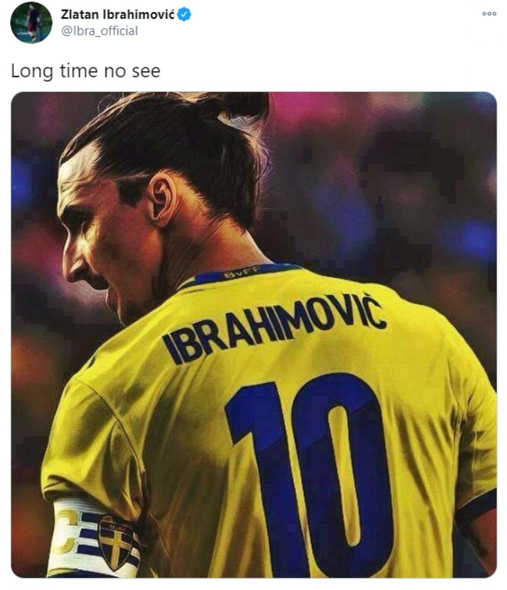 Zlatan Ibrahimovic'ten İsveç Milli Takımı'na dönüş sinyali