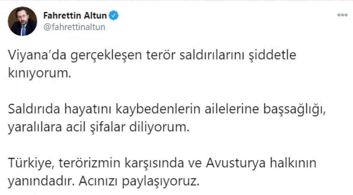 Viyana'daki terör saldırısına kınama mesajları yayınlandı