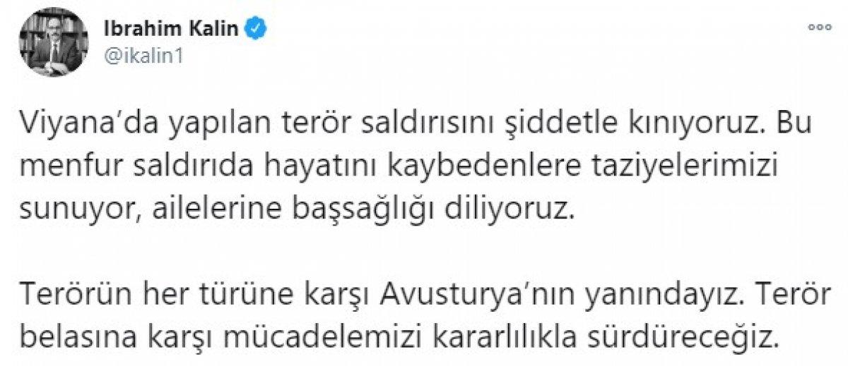 Viyana'daki terör saldırısına kınama mesajları yayınlandı