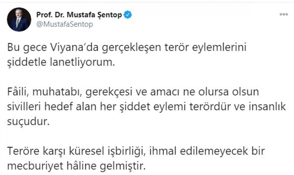 Viyana'daki terör saldırısına kınama mesajları yayınlandı