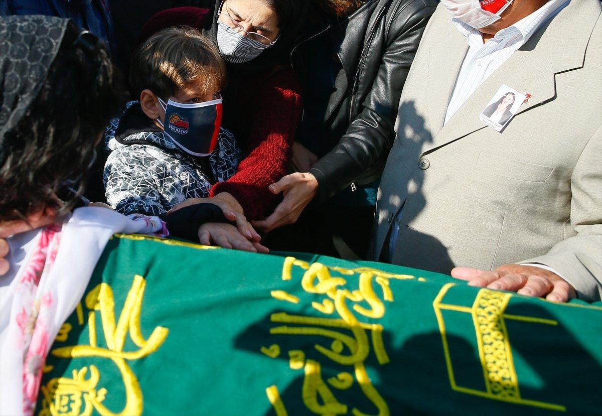 Ayda'nın annesi Fidan Gezgin, son yolculuğuna uğurlandı