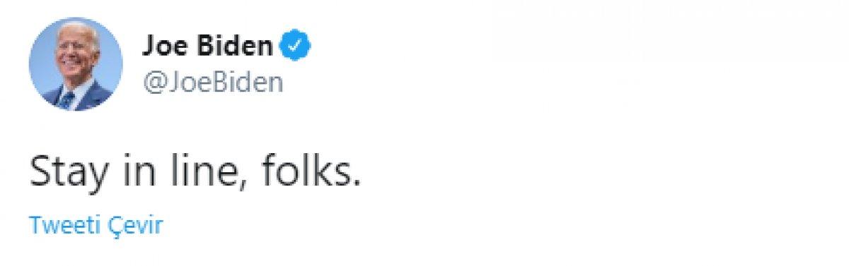 Joe Biden: Sırada kalın millet