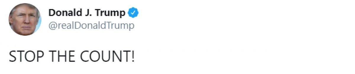 Donald Trump: Oyları saymayı bırakın