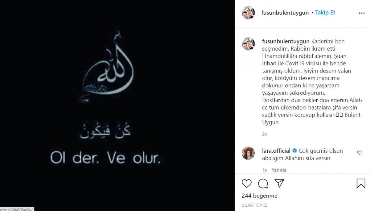 Bülent Uygun koronavirüse yakalandı