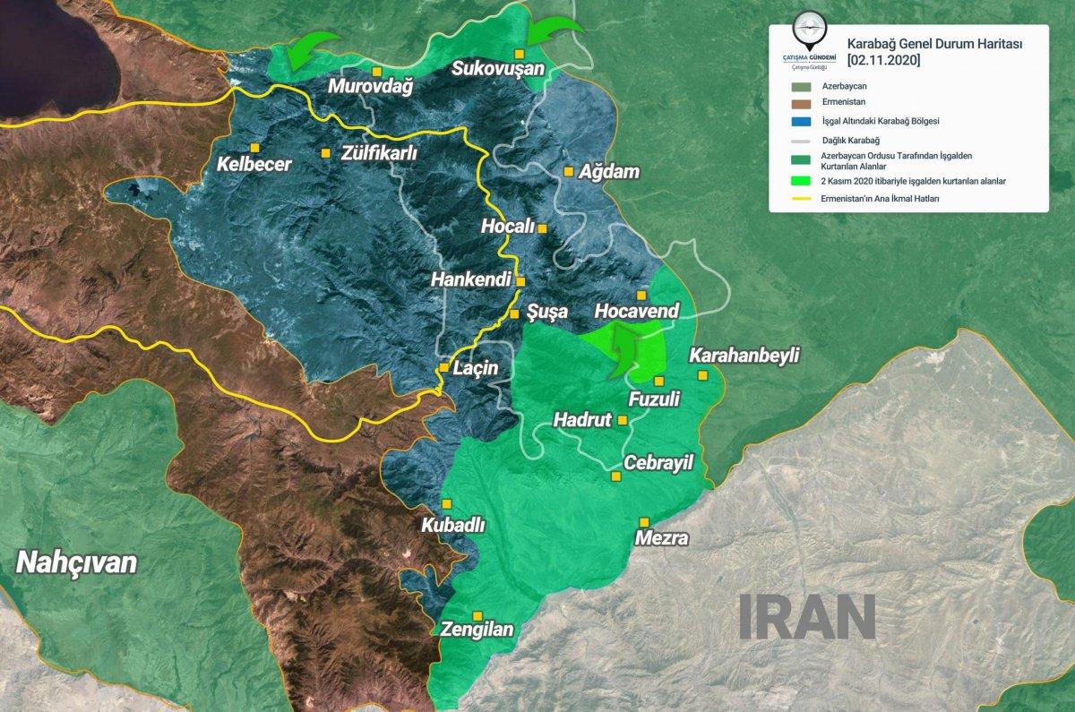 Kiev'de, Ermeni lokantasındaki harita dikkat çekti