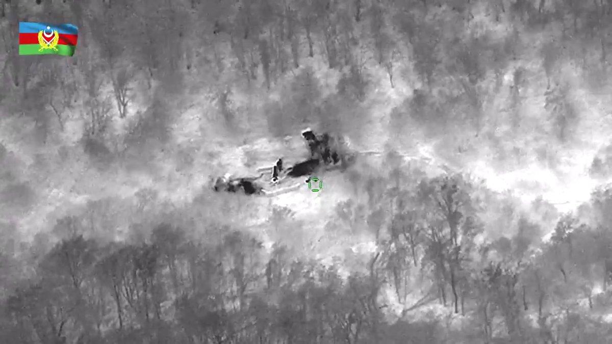 Ermenistan askerlerini SİHA tek atışta etkisiz hale getirdi