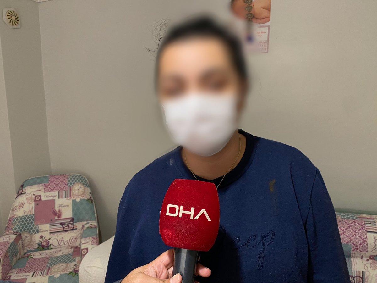 Pendik'te site sakininin güvenlik görevlisine saldırdığı anlar