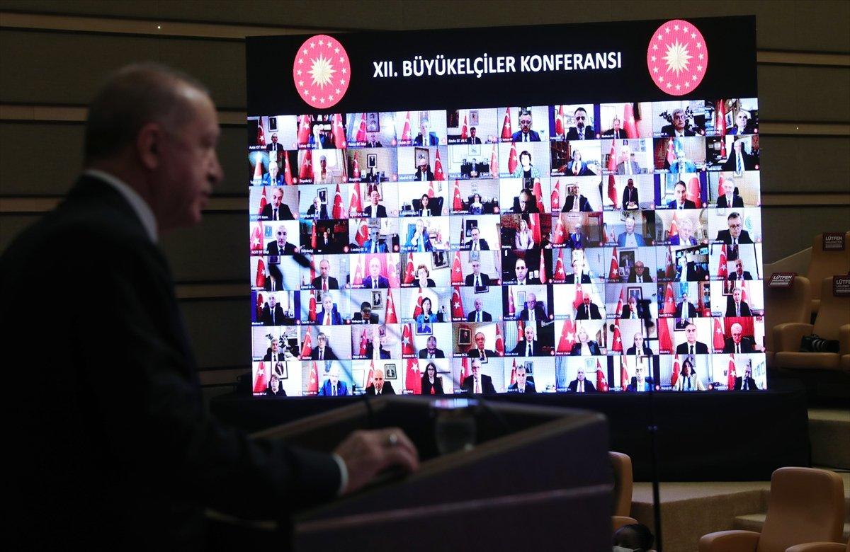 Cumhurbaşkanı Erdoğan, Beştepe'de büyükelçilere seslendi