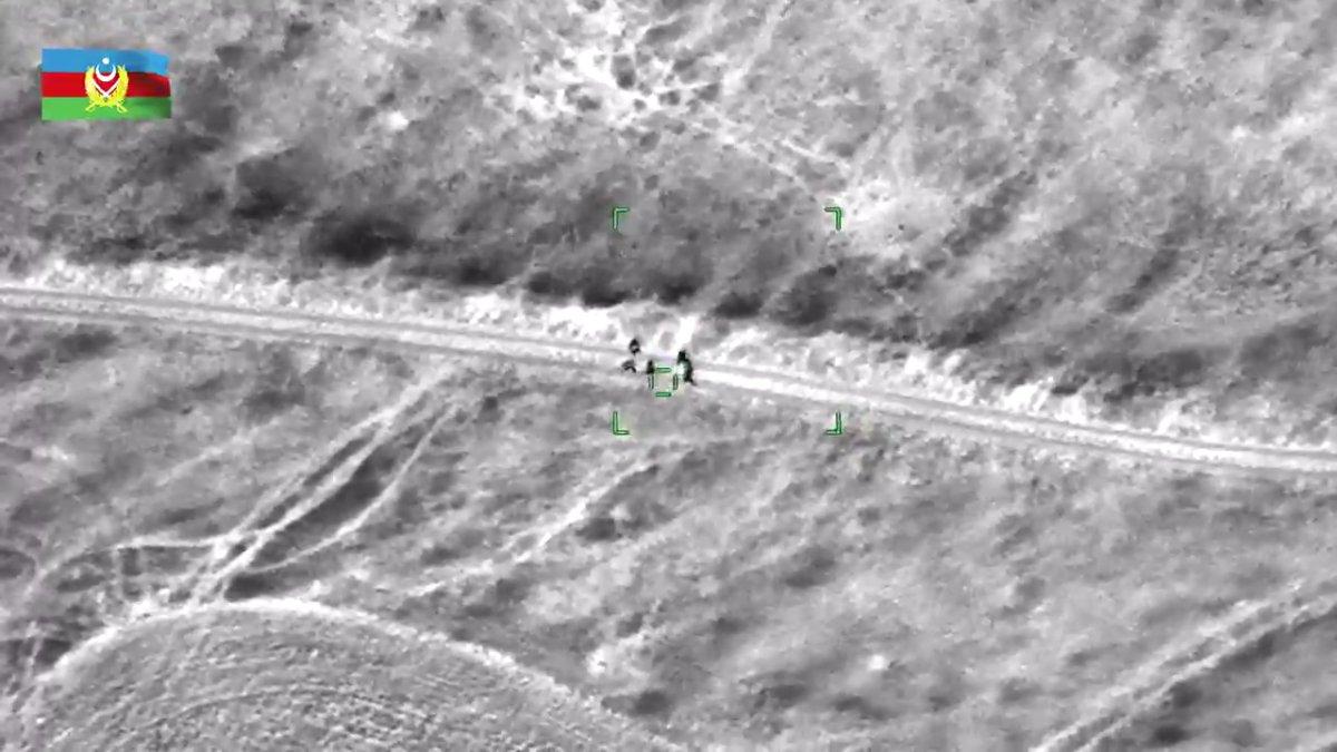 Ermenistan askerlerini SİHA tek atışta etkisiz hale getirdi