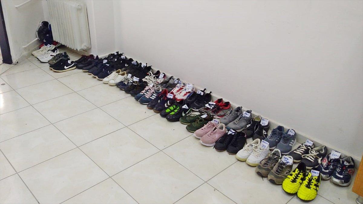 Manisa'da apartmandan 35 çift ayakkabı çalan zanlı tutuklandı
