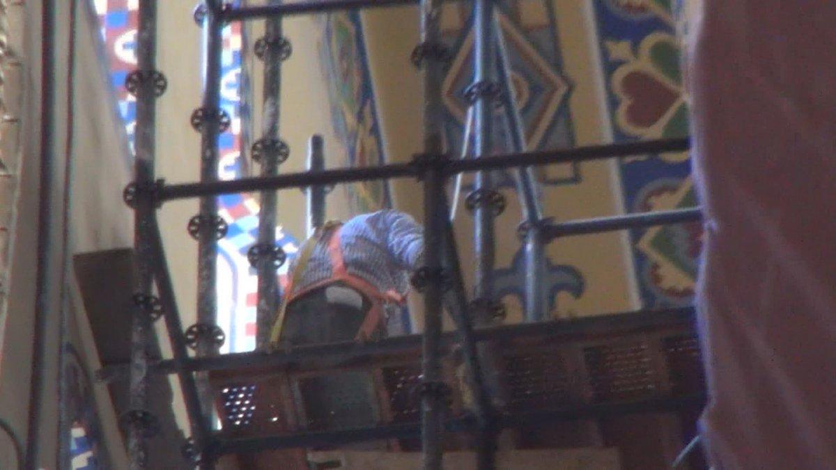 Ayasofya'da 7 yıldır bulunan iskele sökülüyor