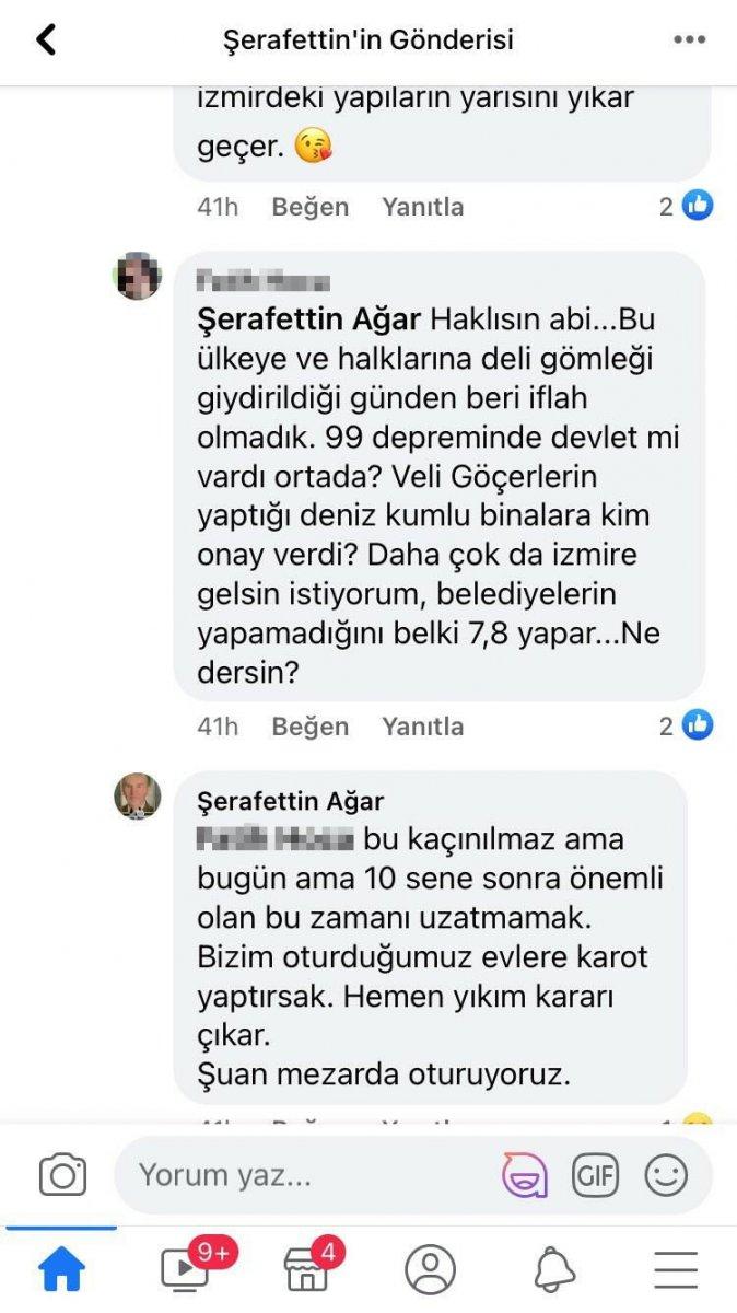 İzmir'de yıkılan binanın müteahhidinden şaşırtan paylaşım