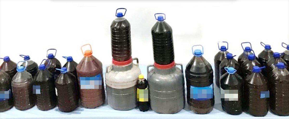 Adana'da 250 litre sahte içki ele geçirildi