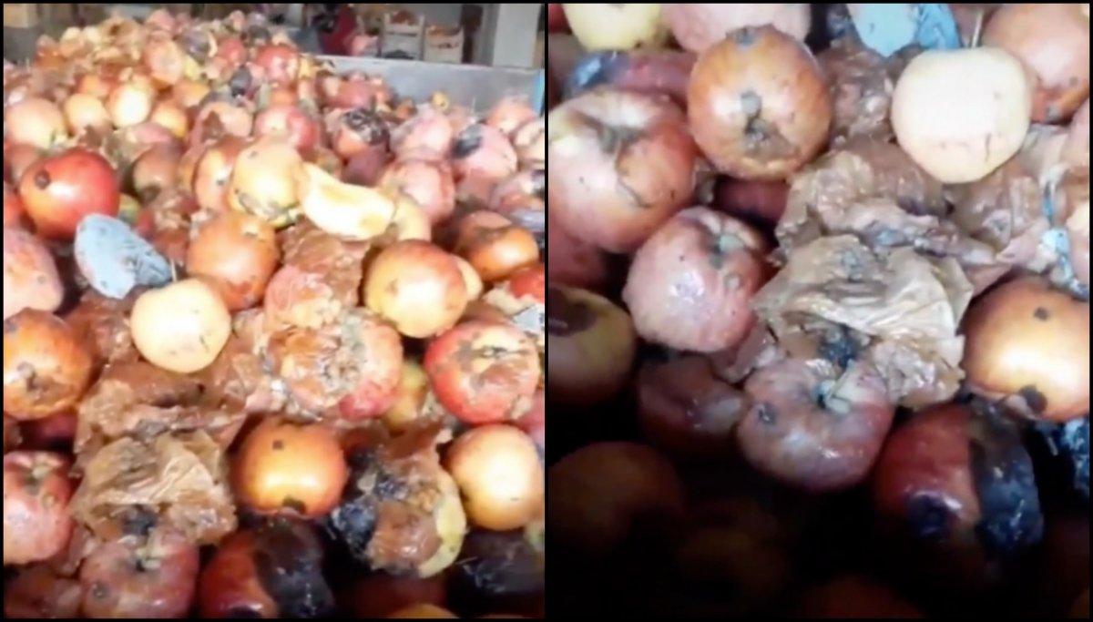 Çürük ve küflü meyvelerden meyve suyu yapıldığı iddiası