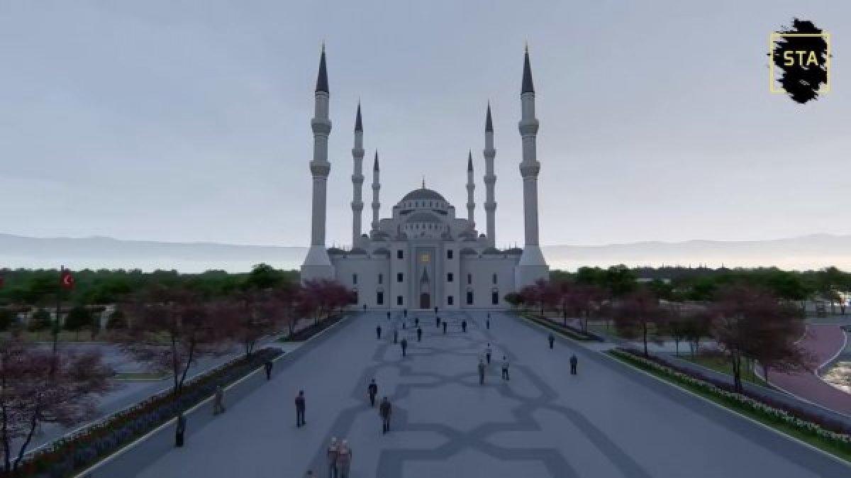 Erdoğan Bayraktar'ın yaptırdığı camide sona doğru