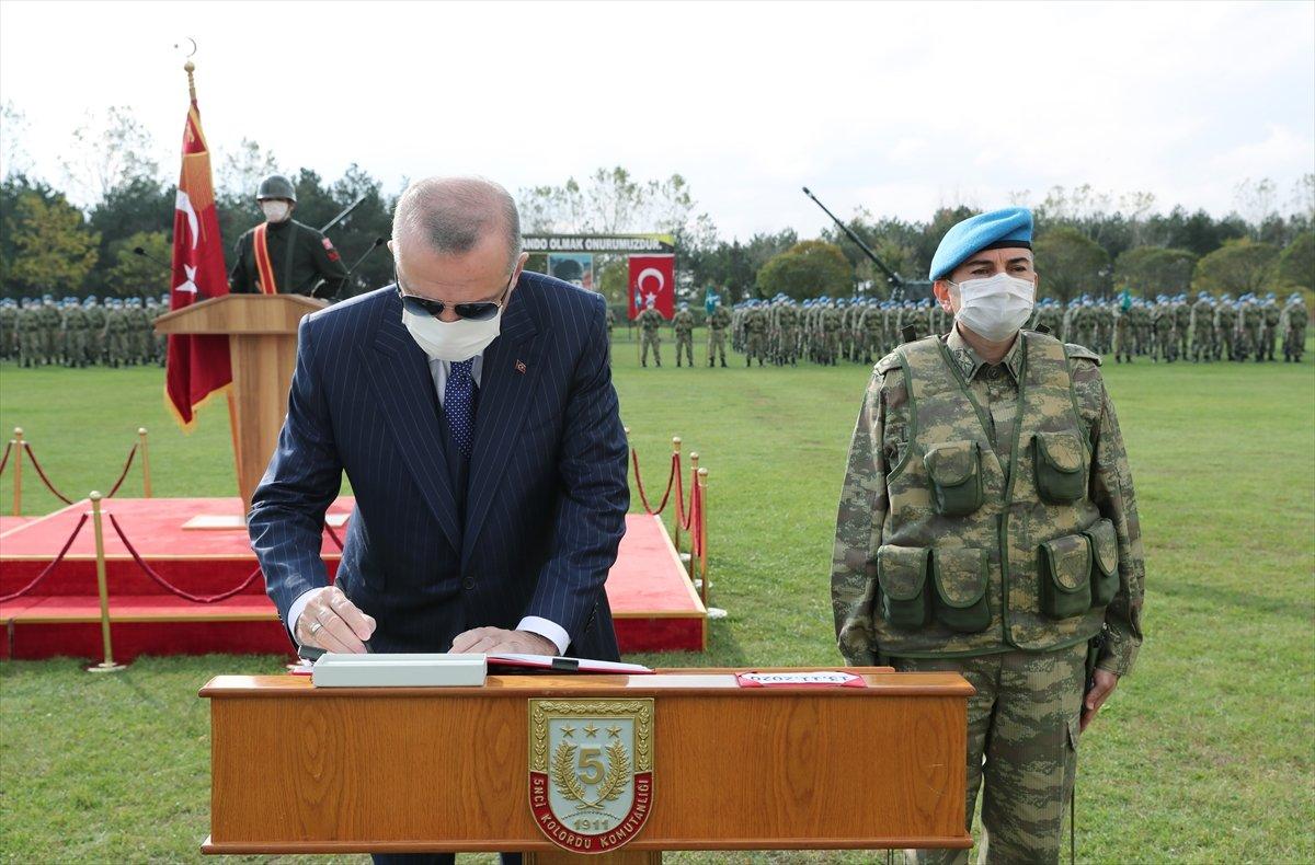 Cumhurbaşkanı Erdoğan sancak töreninde