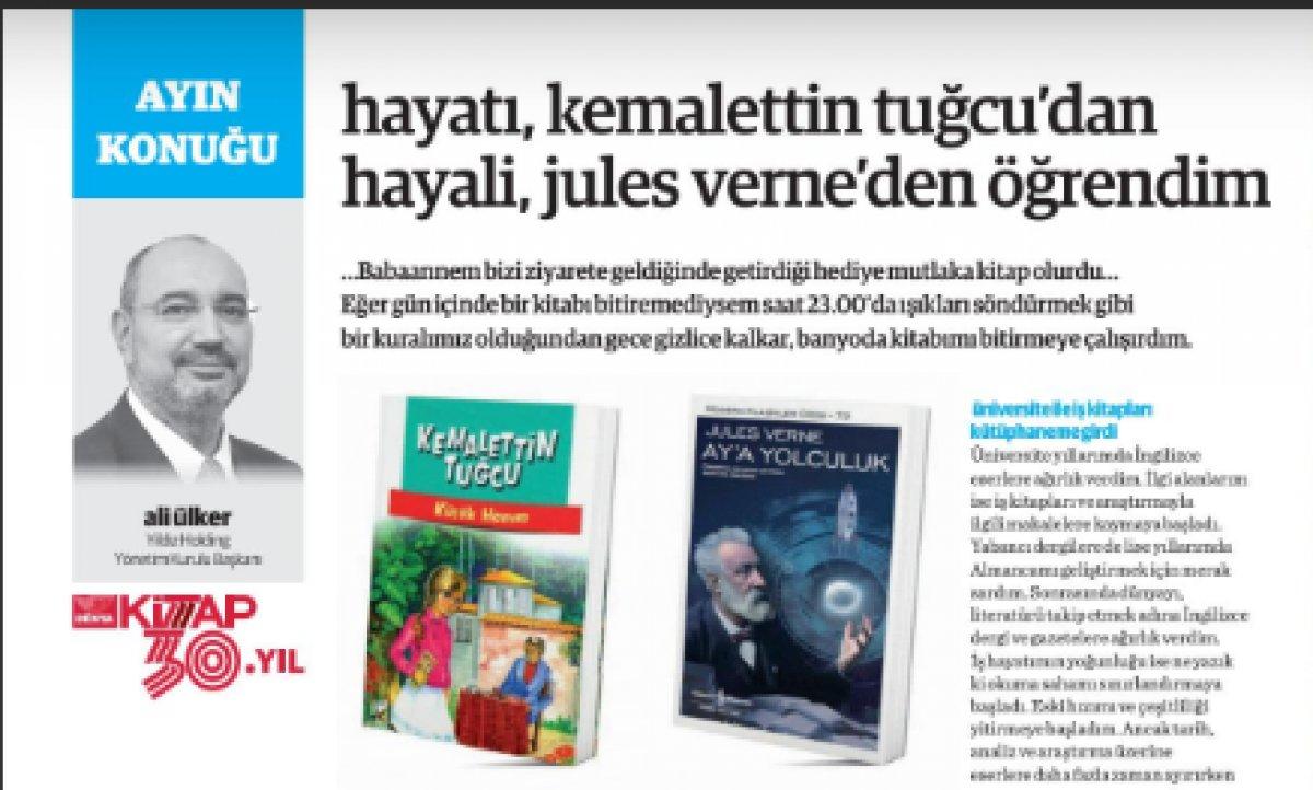 Dünya Kitap'da yazan işadamı Ali Ülker, okumanın önemine vurgu yaptı
