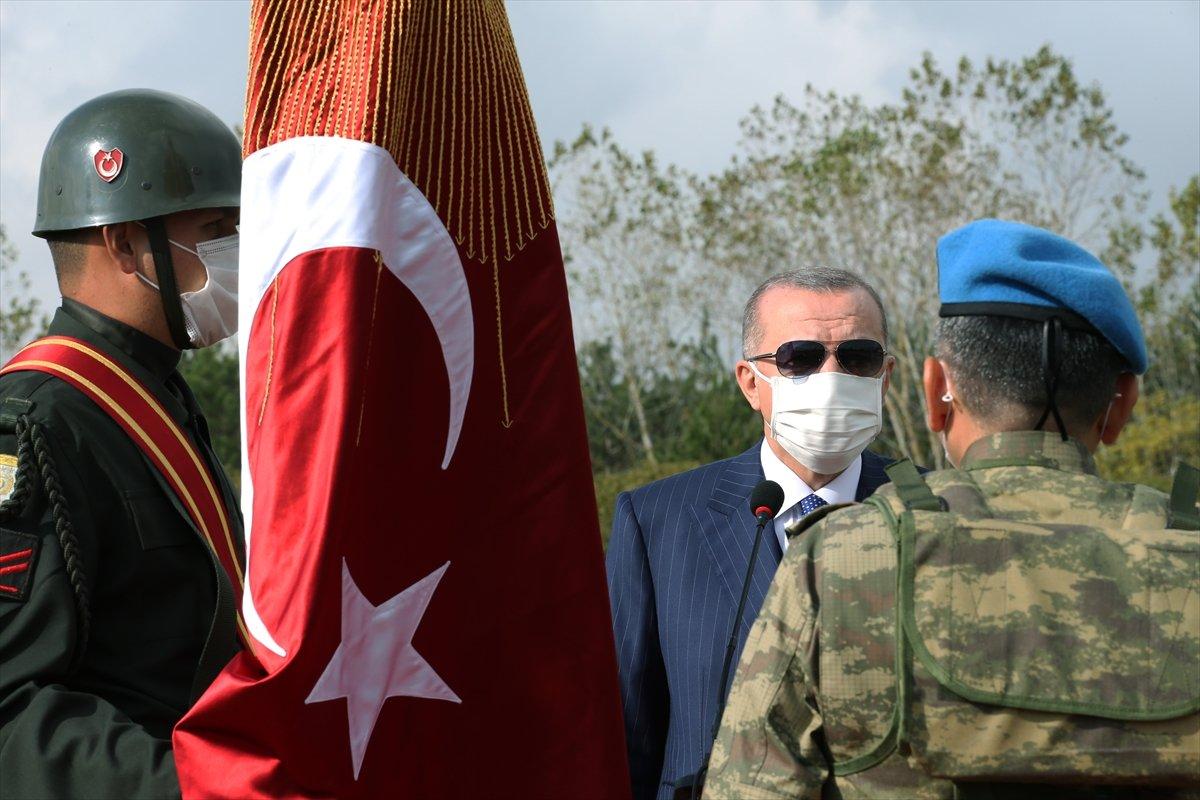 Cumhurbaşkanı Erdoğan sancak töreninde