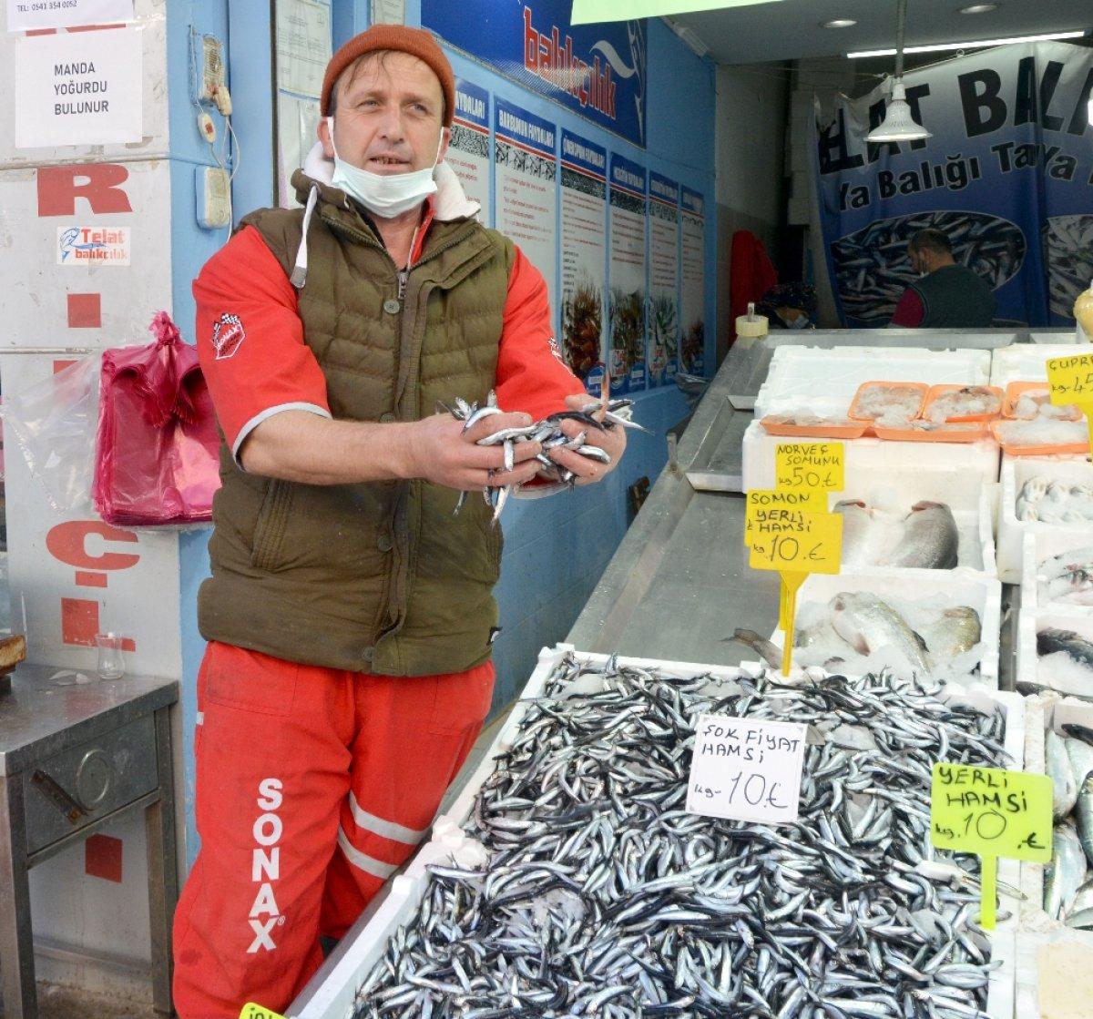 Karadeniz'de bollaşınca hamsinin fiyatı ucuzladı