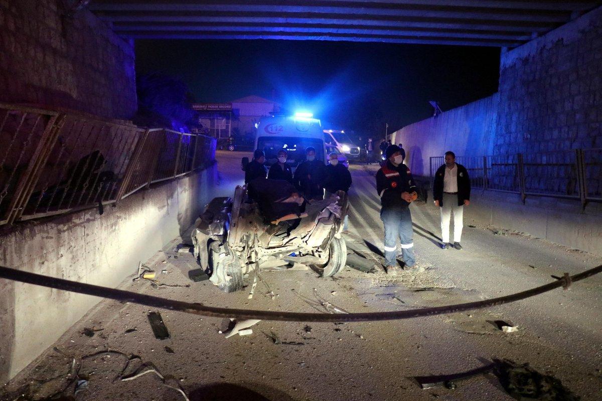 Bolu'da kaza ihbarına giden itfaiyeci, kuzenini kurtardı