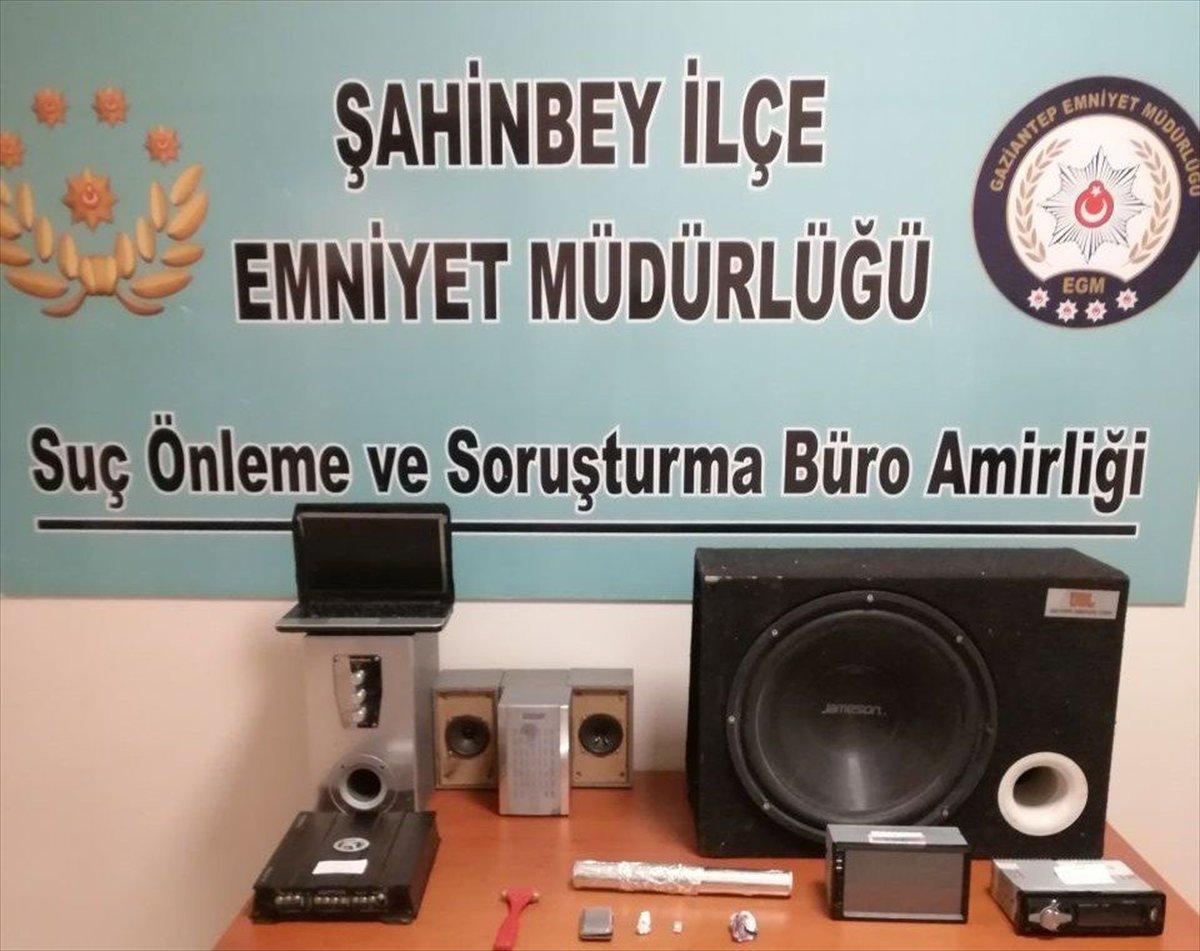 Gaziantep'te çalıntı malzemelere karşılık uyuşturucu veren 6 şüpheli yakalandı