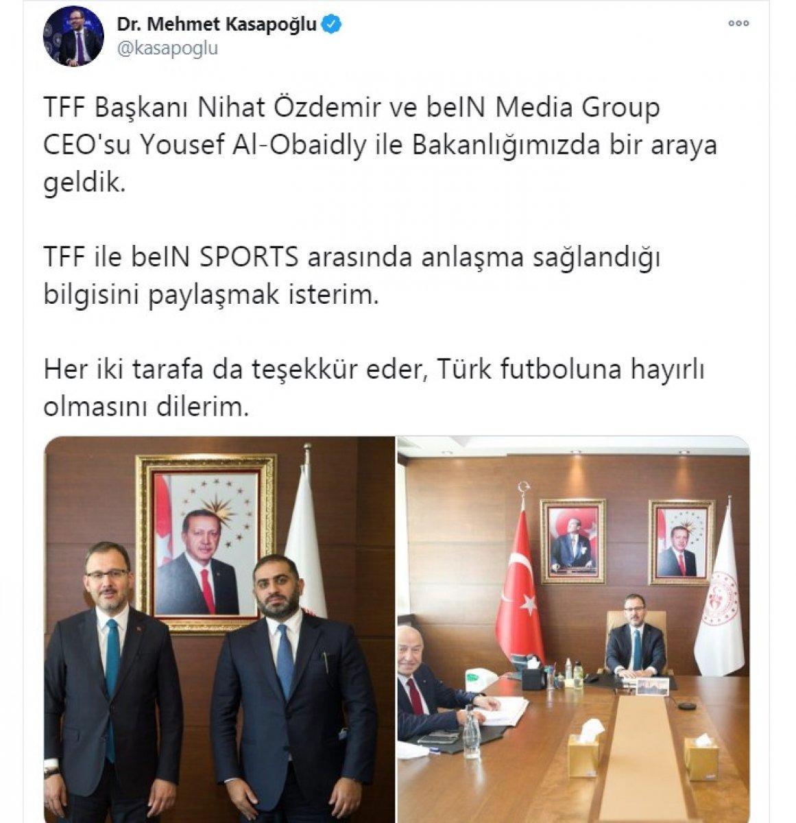 beIN Sports ile TFF arasında anlaşma sağlandı